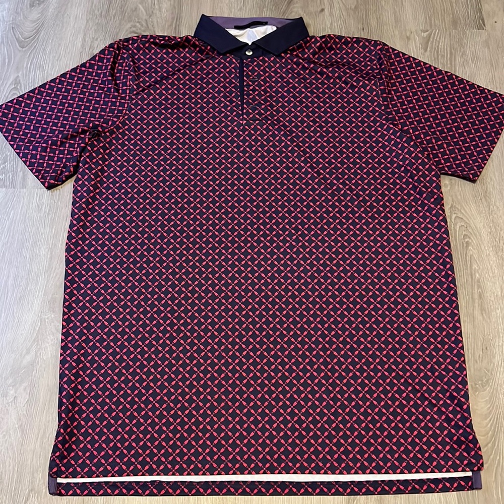 Greyson Red and Blue Polo Shirt